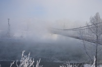 Мост через Катунь в сторону села Подгорного продолжат возводить в следующем году