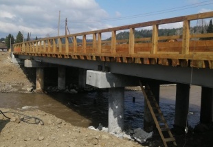 Капитальный ремонт моста в селе Паспаул проходит по нацпроекту